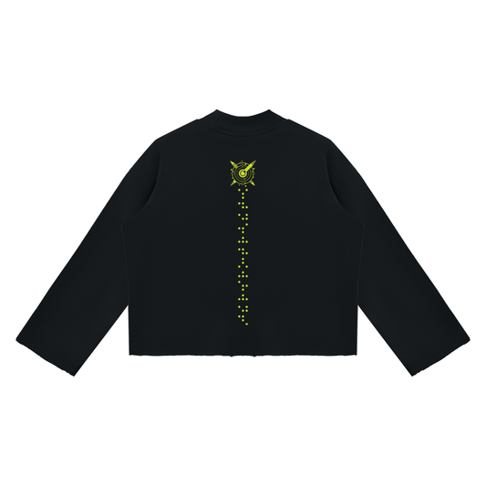 Love Transmission Raw-Edge Sweater