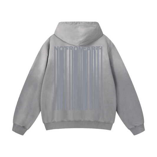 Crop Circle Signal Hoodie Grey