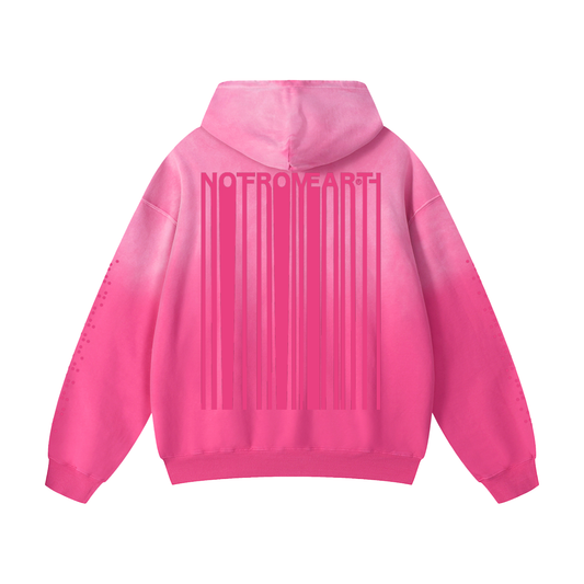 Crop Circle Signal Hoodie P!nk