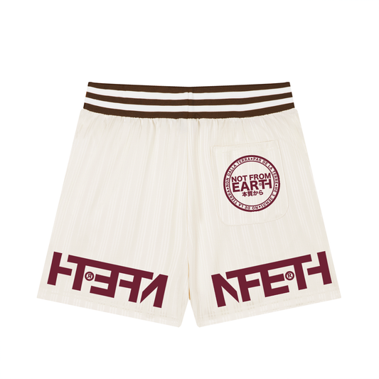 Unisex Striped Drawstring Shorts
