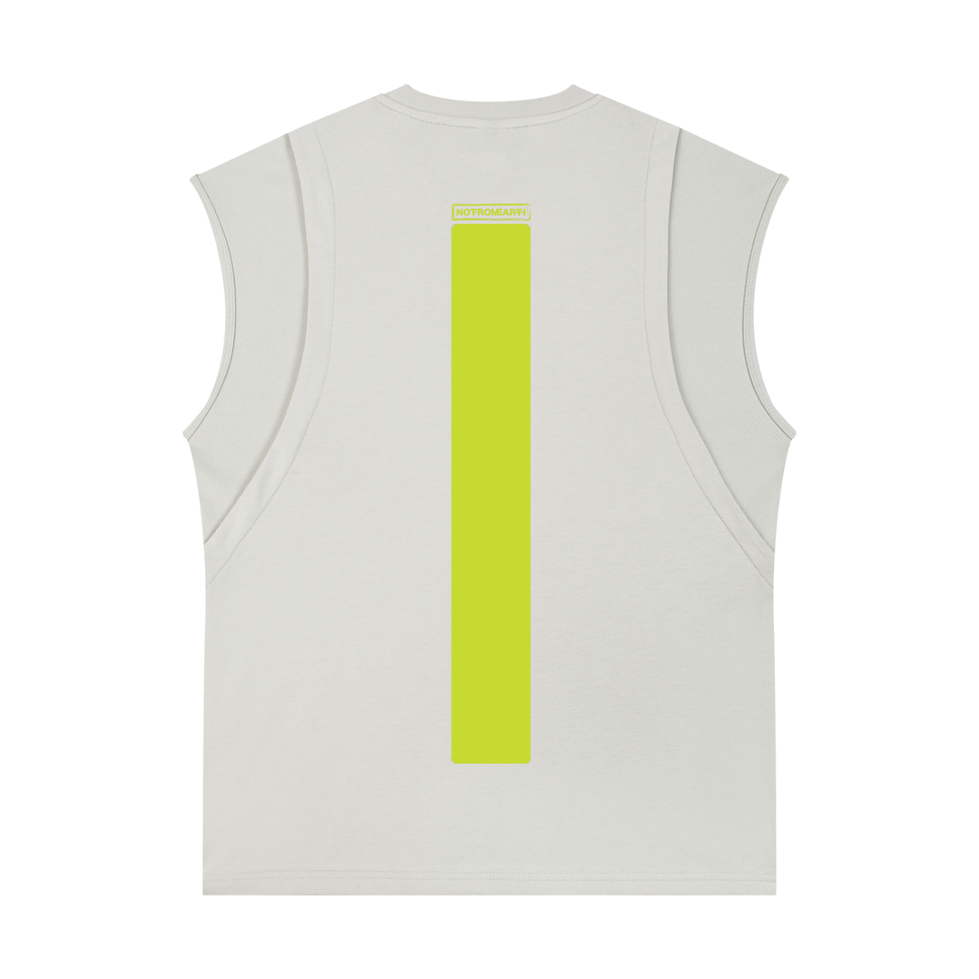 Spliced Panel Sleeveless Muscle T-Shirt