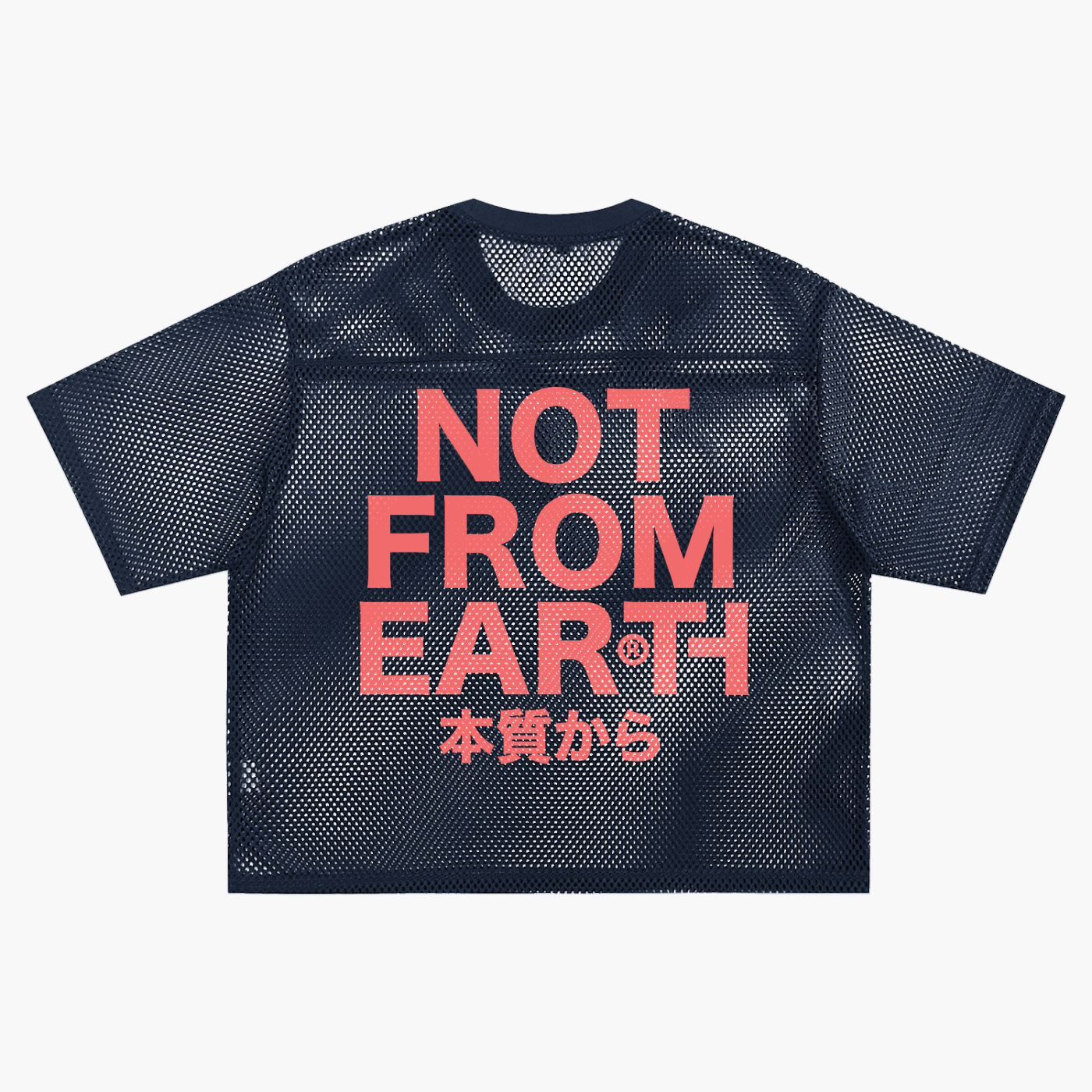ignal Grid Net Tee Blue