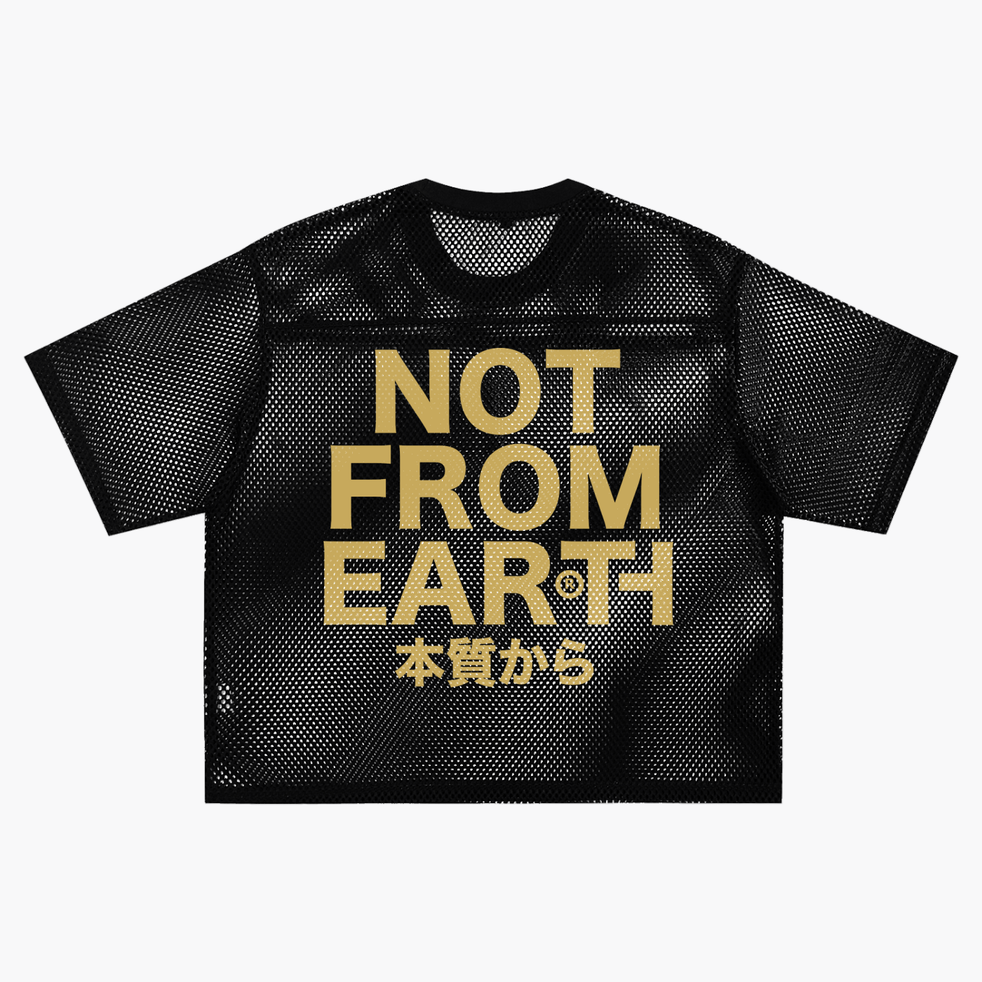 Signal Grid Net Tee Black