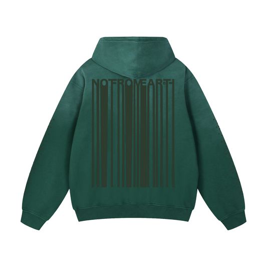 Crop Circle Signal Hoodie Green