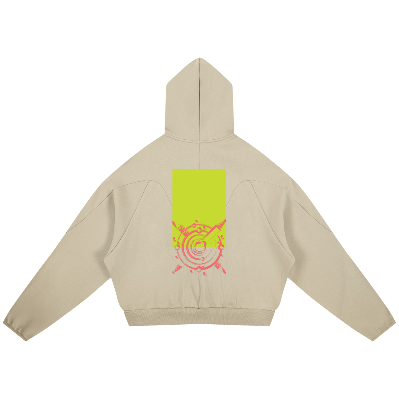 Curved Panel Raglan Hoodie