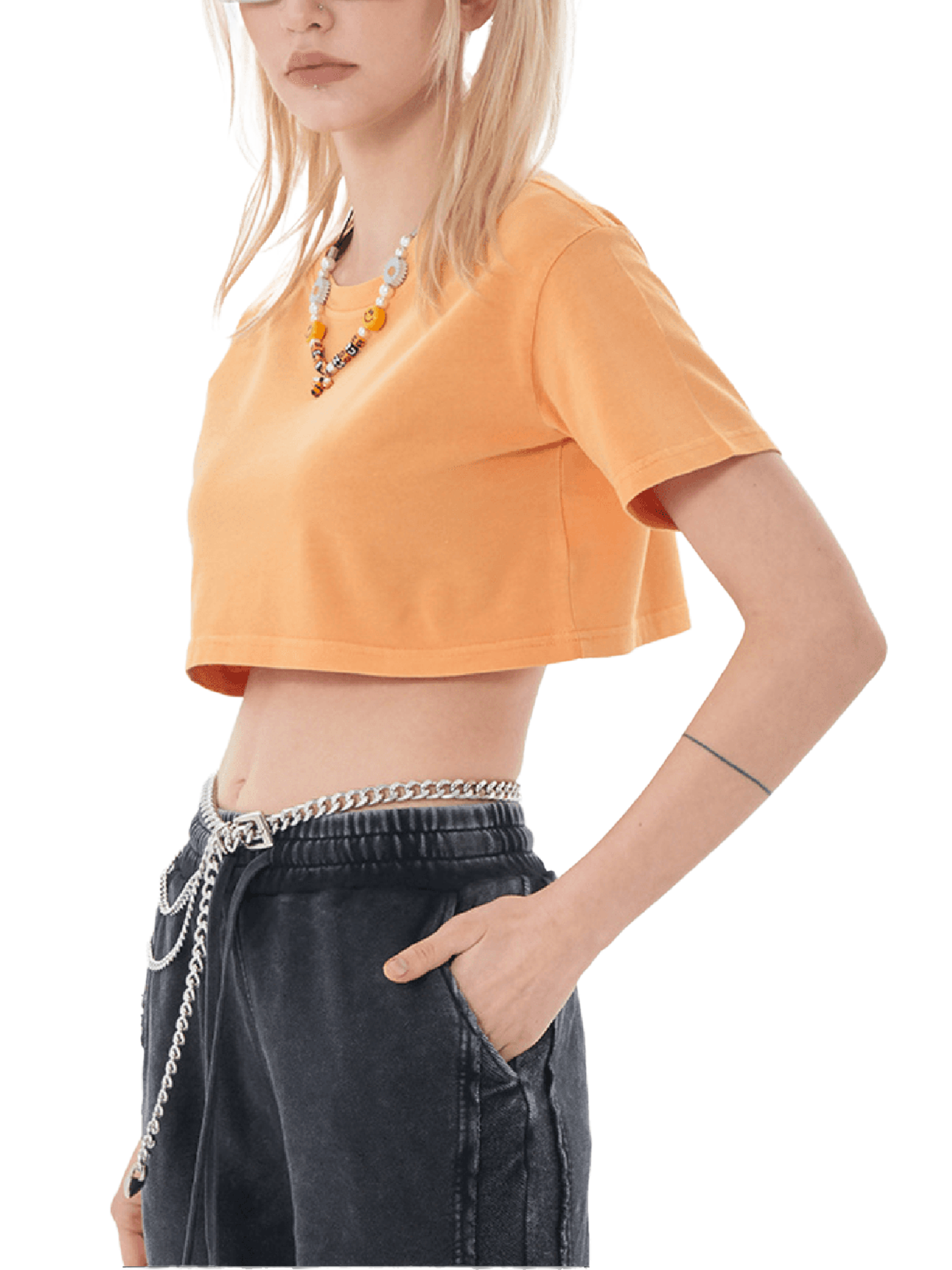 Snow Washed Crop Top