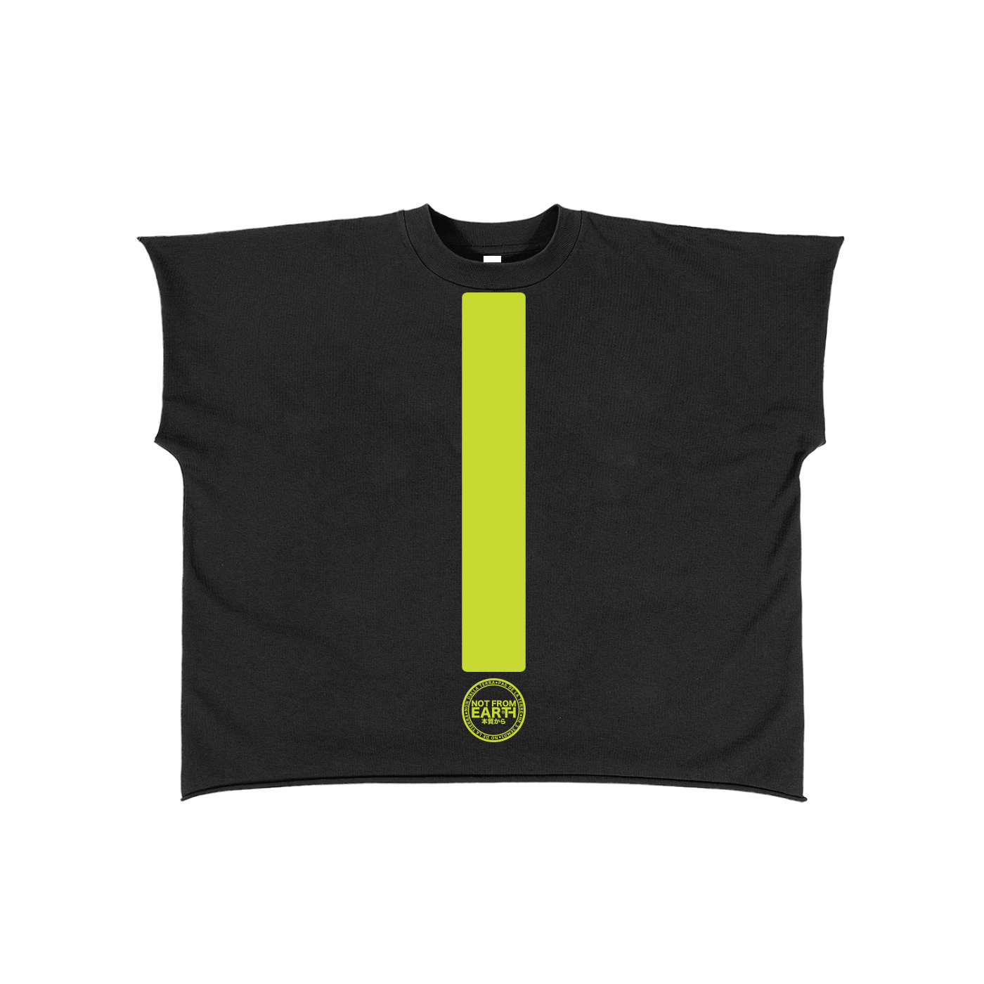 Raw Edge Boxy Non-Shrink T-Shirt