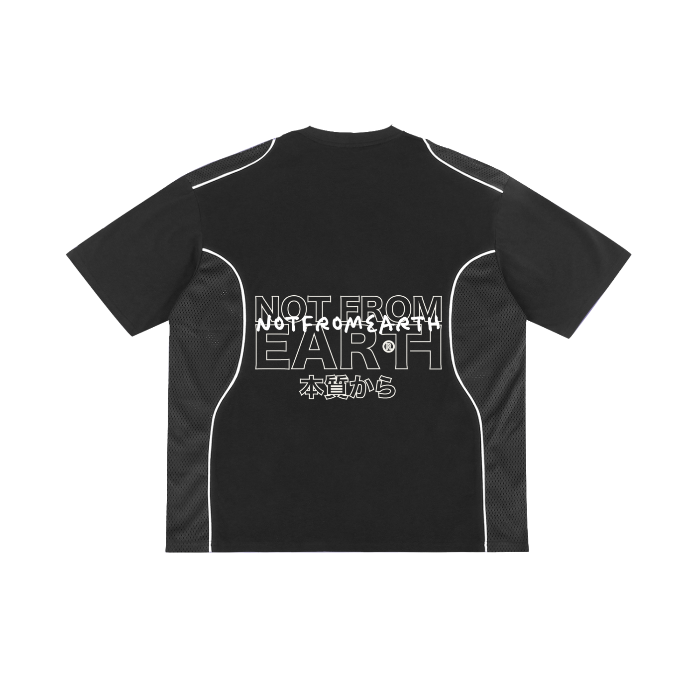 Contrast Piped Panel T-Shirt