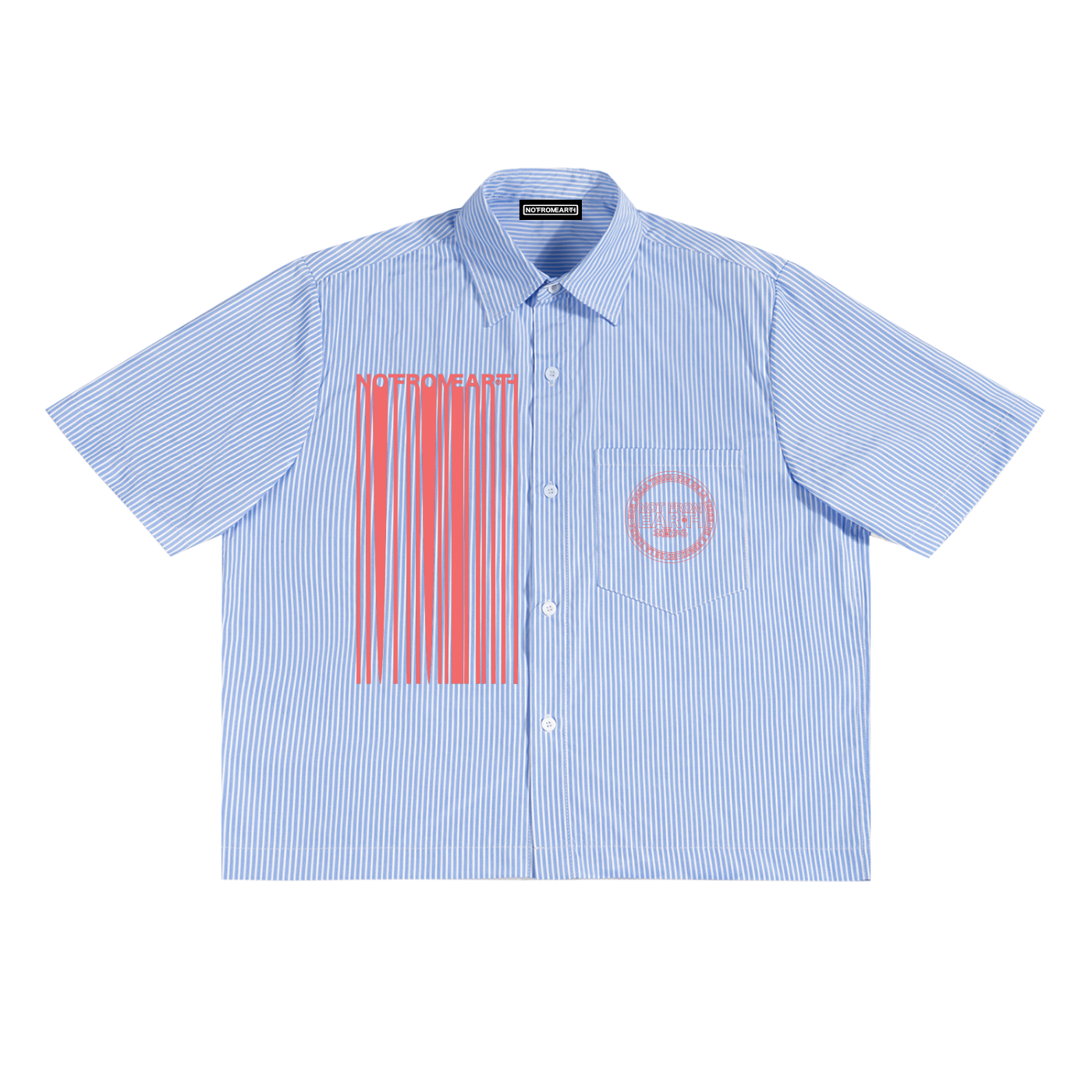 Oversized Vertical Stripe Boxy Shirt