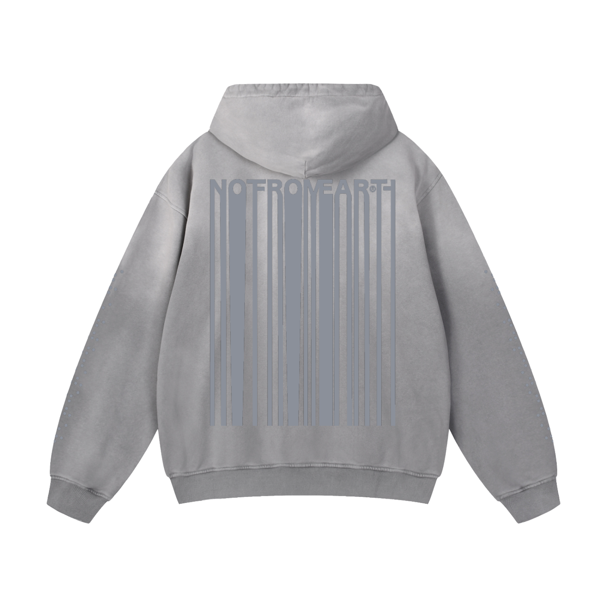 Crop Circle Signal Hoodie Grey