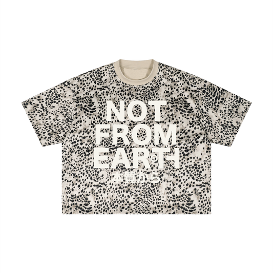 Unisex Leopard Print Boxy T-Shirt