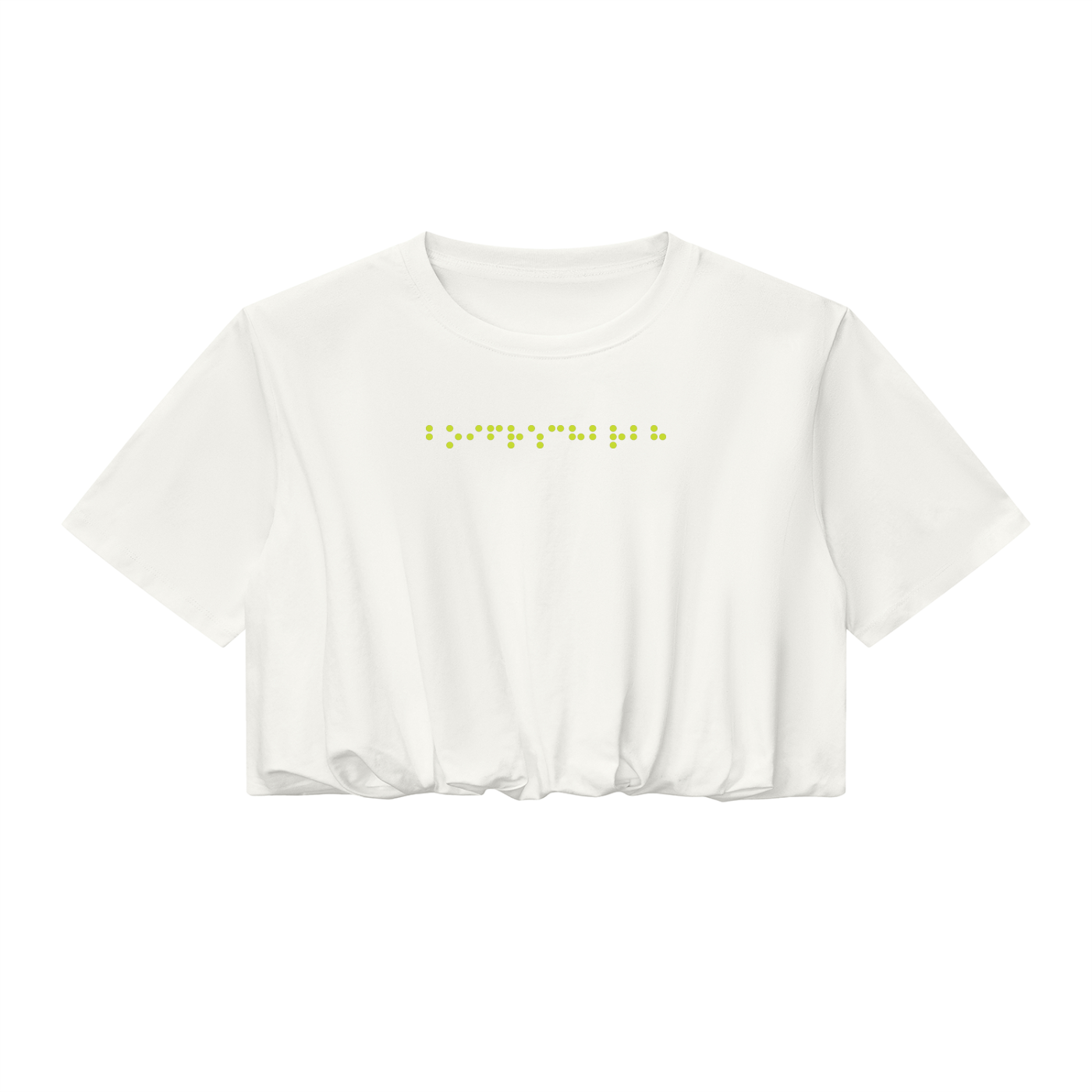 Women’s Crop Bubble Hem T-Shirt