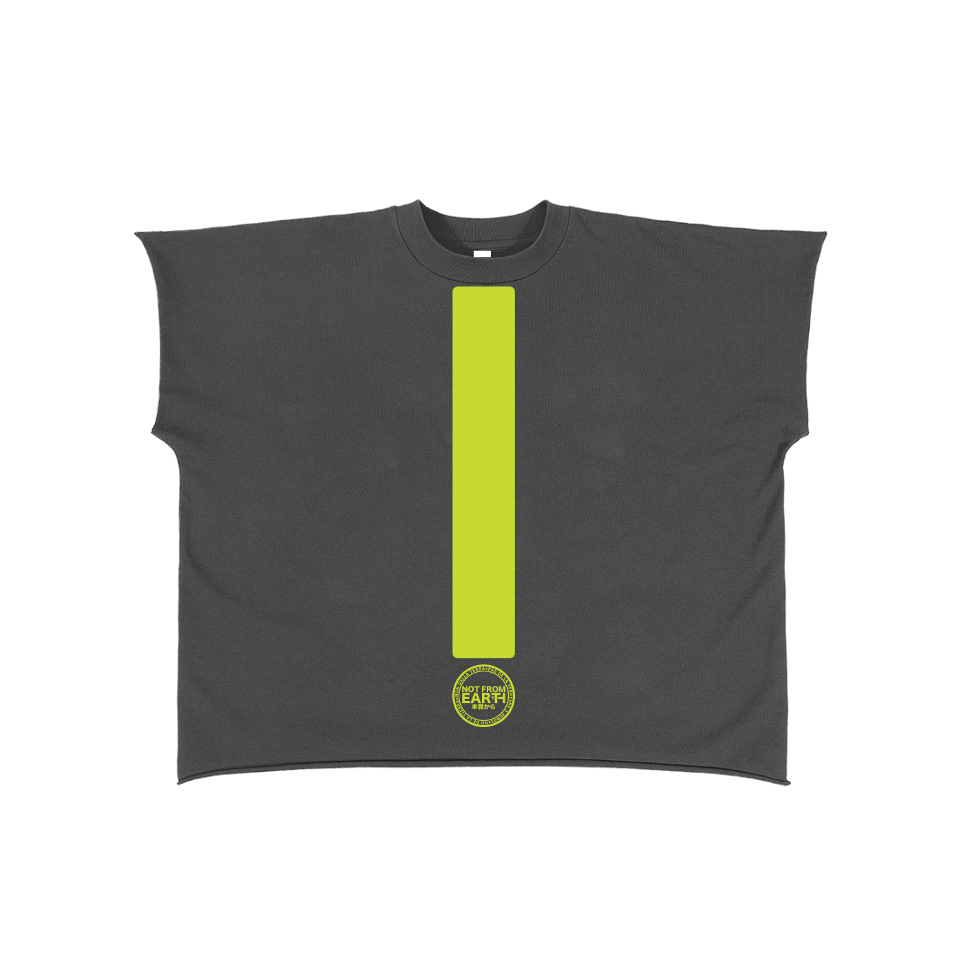 Raw Edge Boxy Non-Shrink T-Shirt