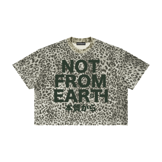 Unisex Leopard Print Boxy T-Shirt