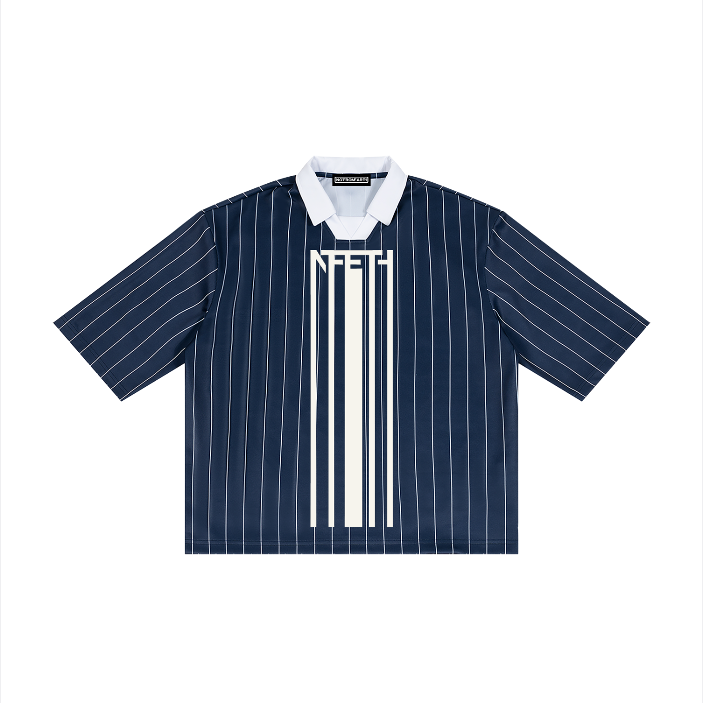 Unisex Pinstripe Collared Soccer Jersey