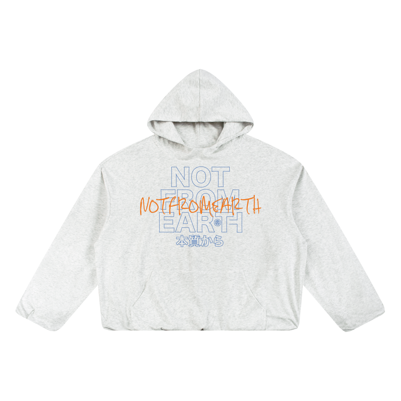 Boxy Gather-Hem Hoodie