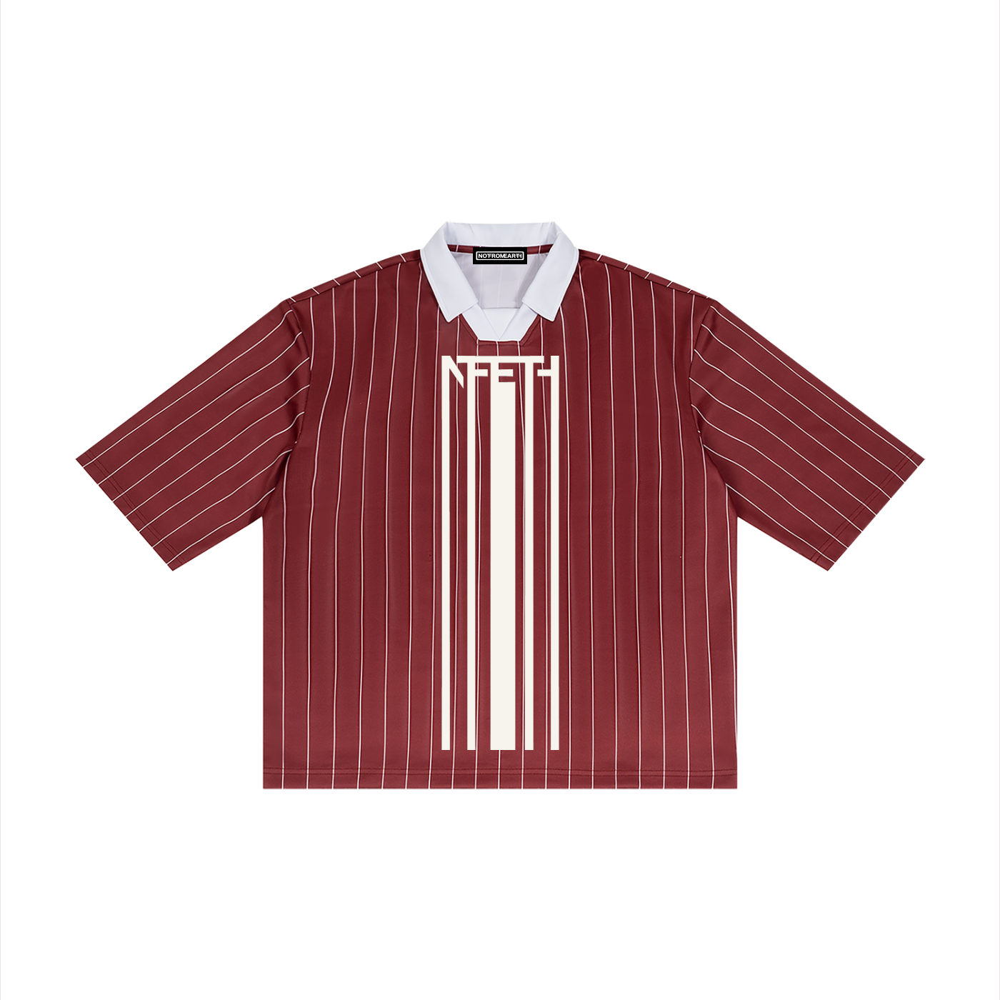 Unisex Pinstripe Collared Soccer Jersey