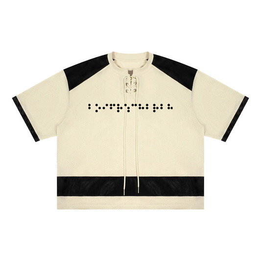 Unisex Raglan Sleeve Mesh Boxy T-Shirt