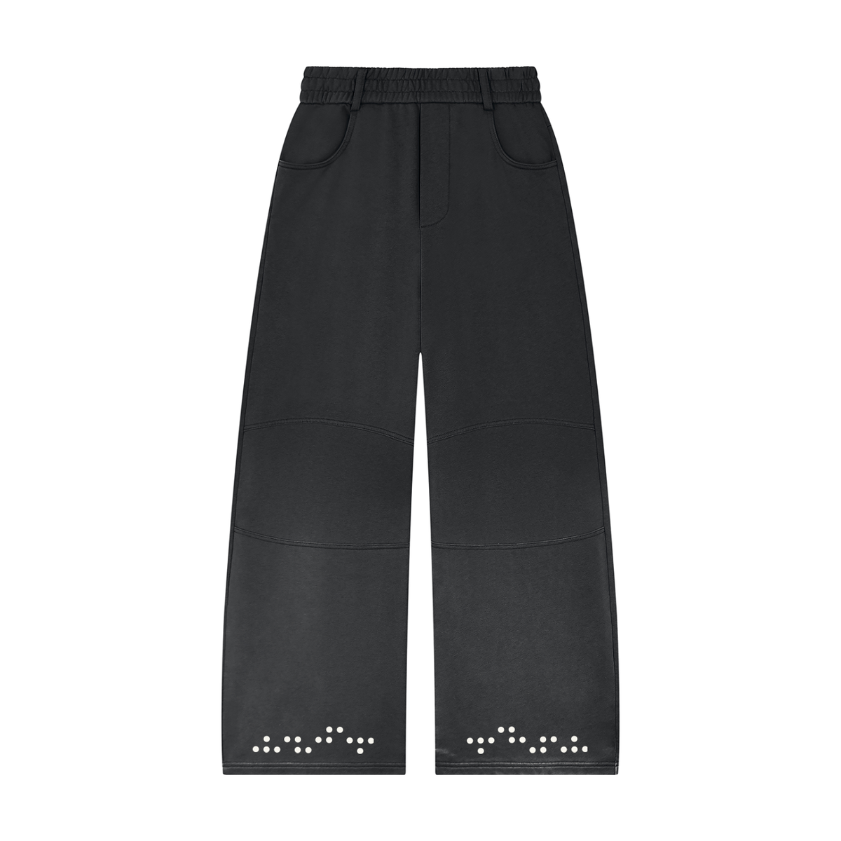 Unisex Sunfade Paneled Barrel Leg Sweatpants