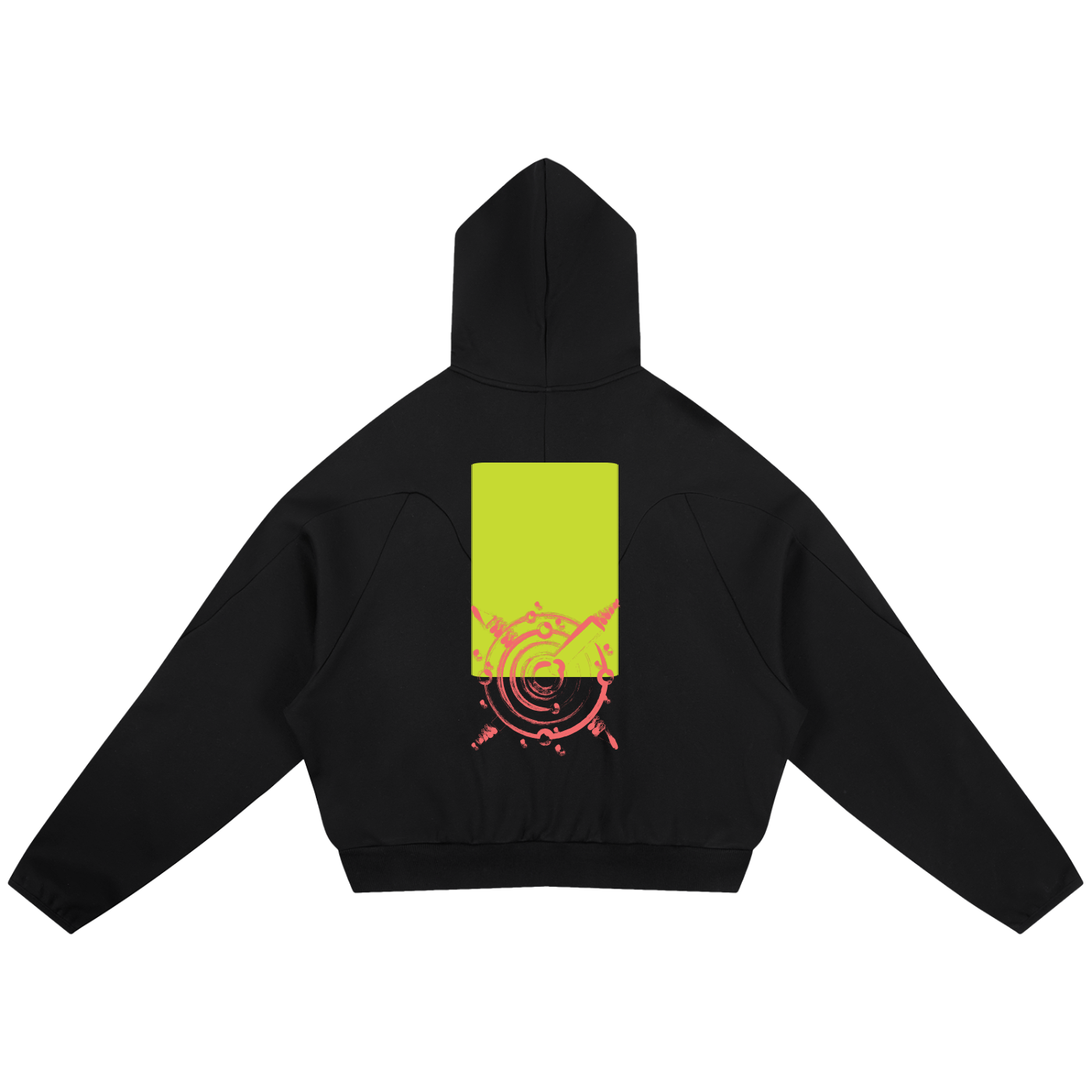 Curved Panel Raglan Hoodie