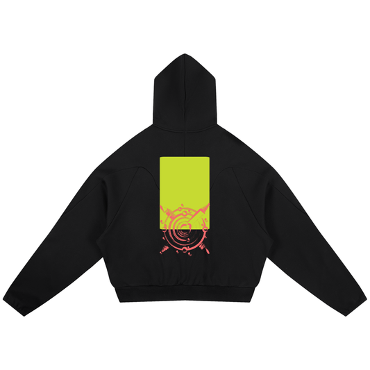 Curved Panel Raglan Hoodie