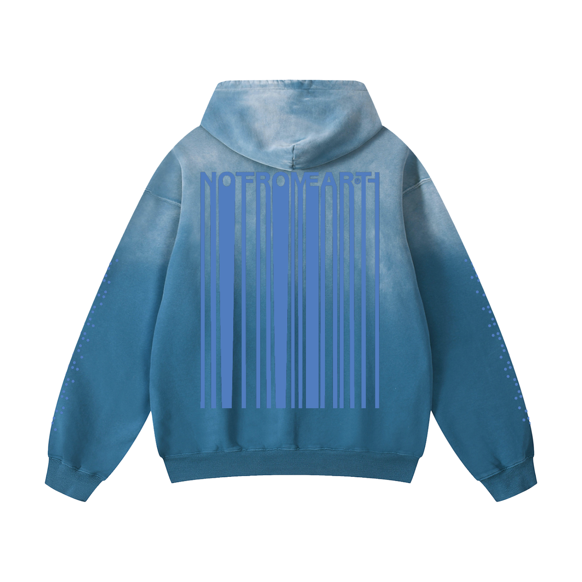 Crop Circle Signal Hoodie Aqua