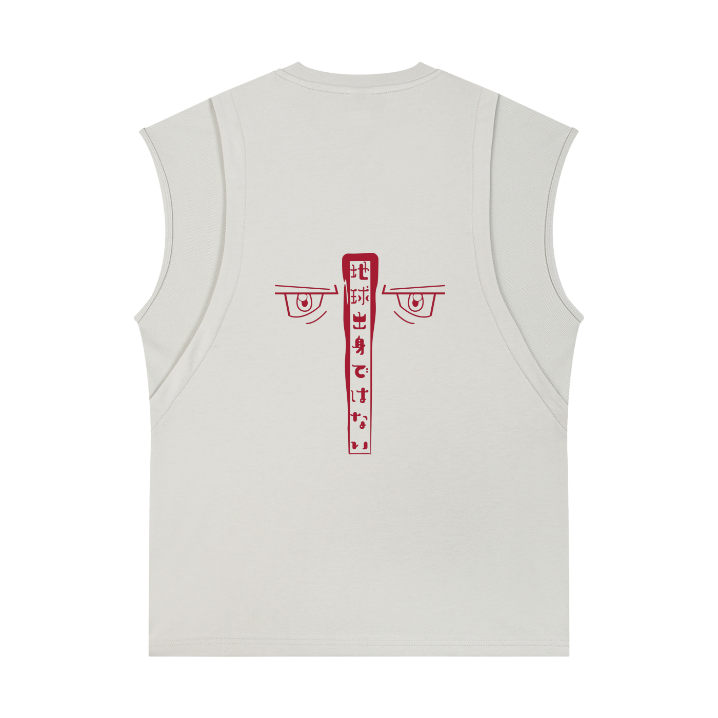 Spliced Panel Sleeveless Muscle T-Shirt