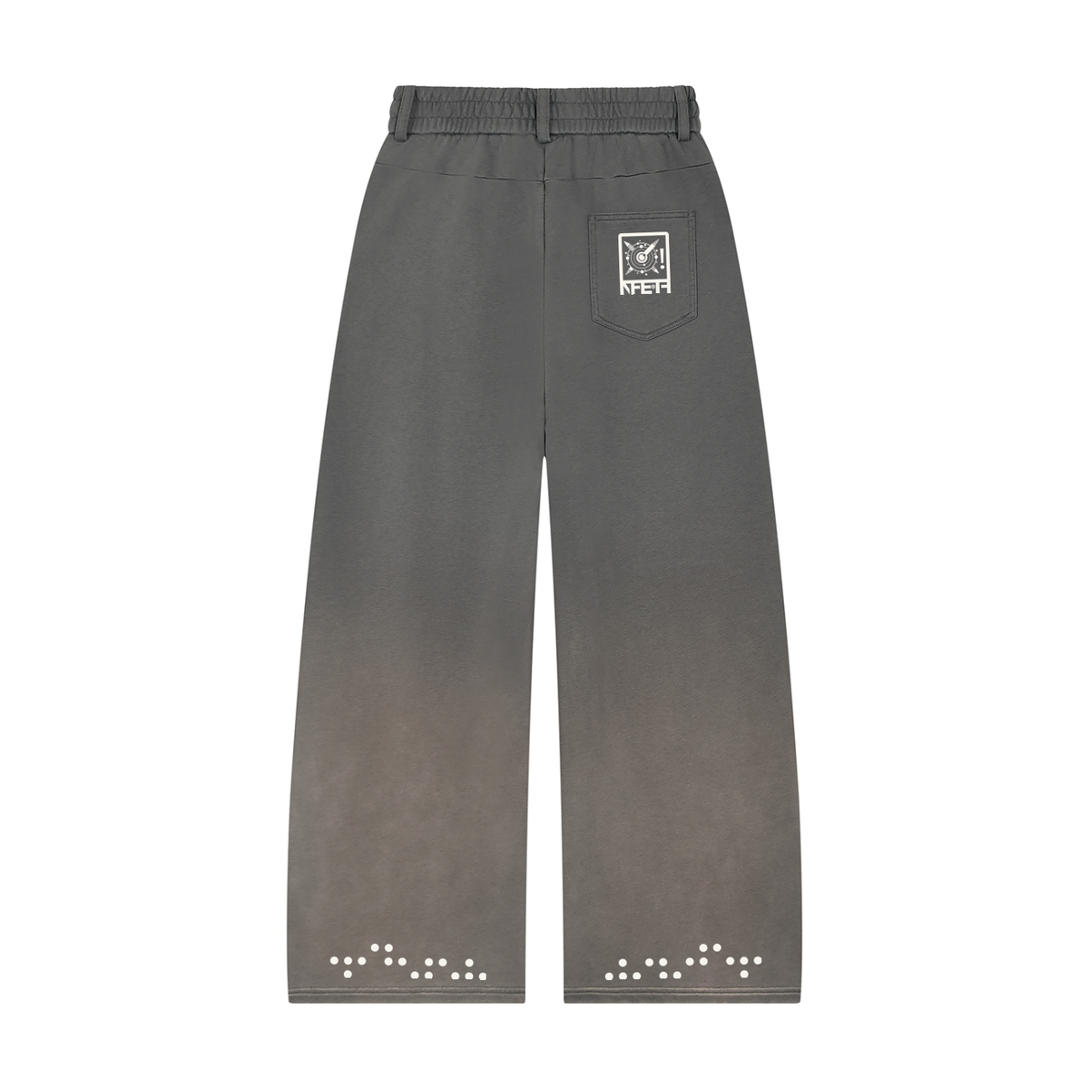 Unisex Sunfade Paneled Barrel Leg Sweatpants