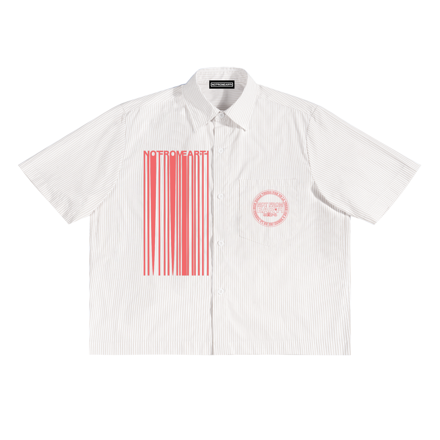 Oversized Vertical Stripe Boxy Shirt