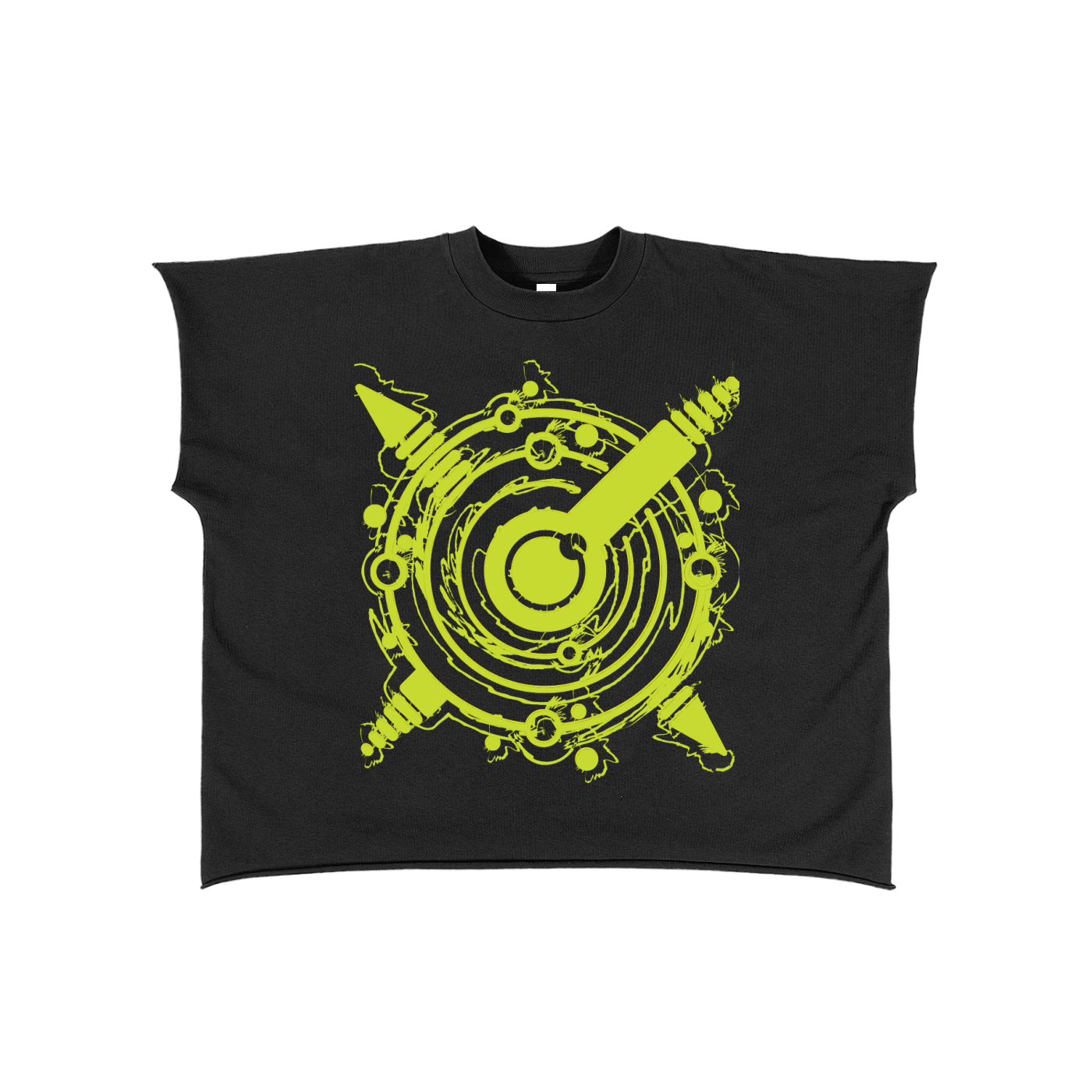 Raw Edge Boxy Non-Shrink T-Shirt