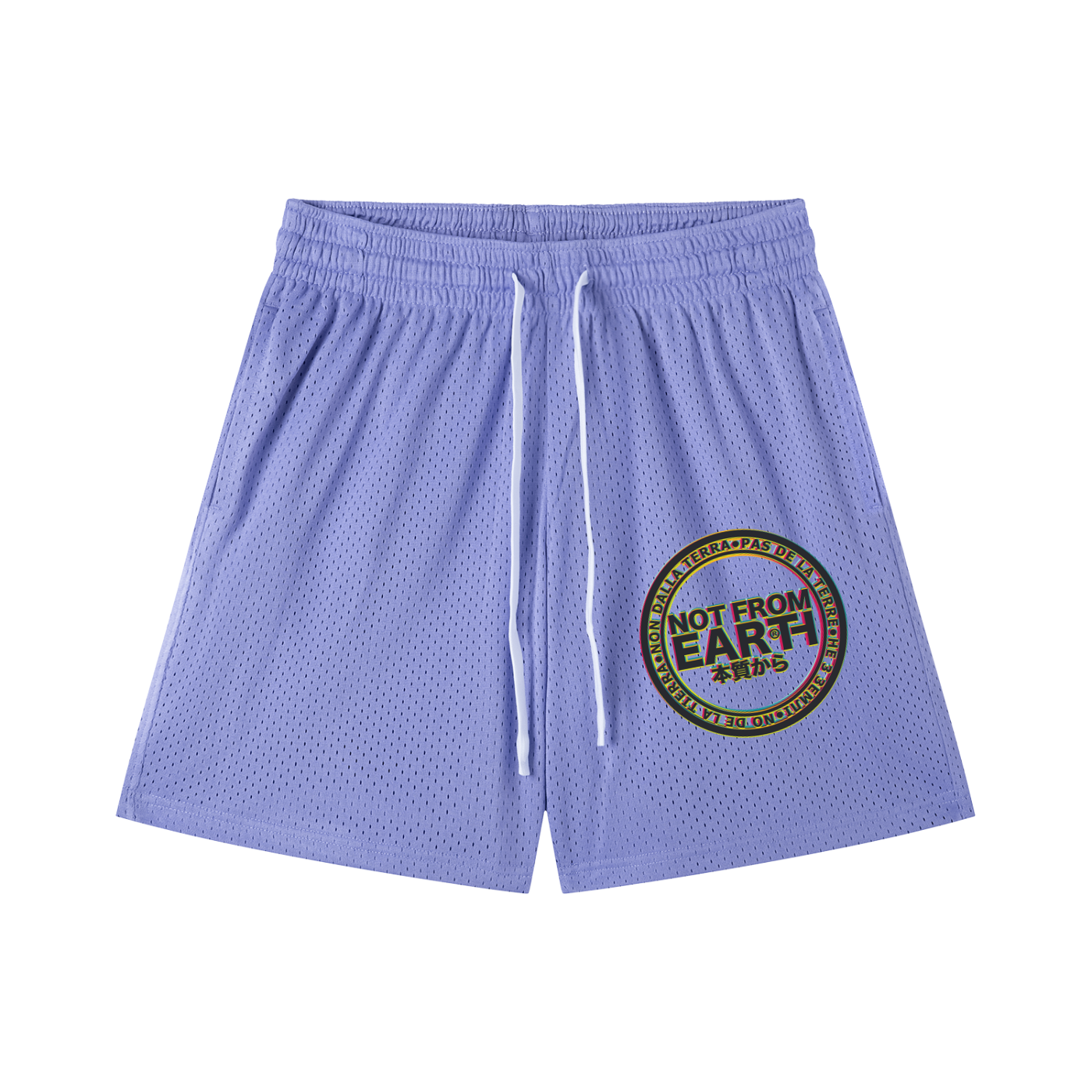 Mesh Drawstring Shorts