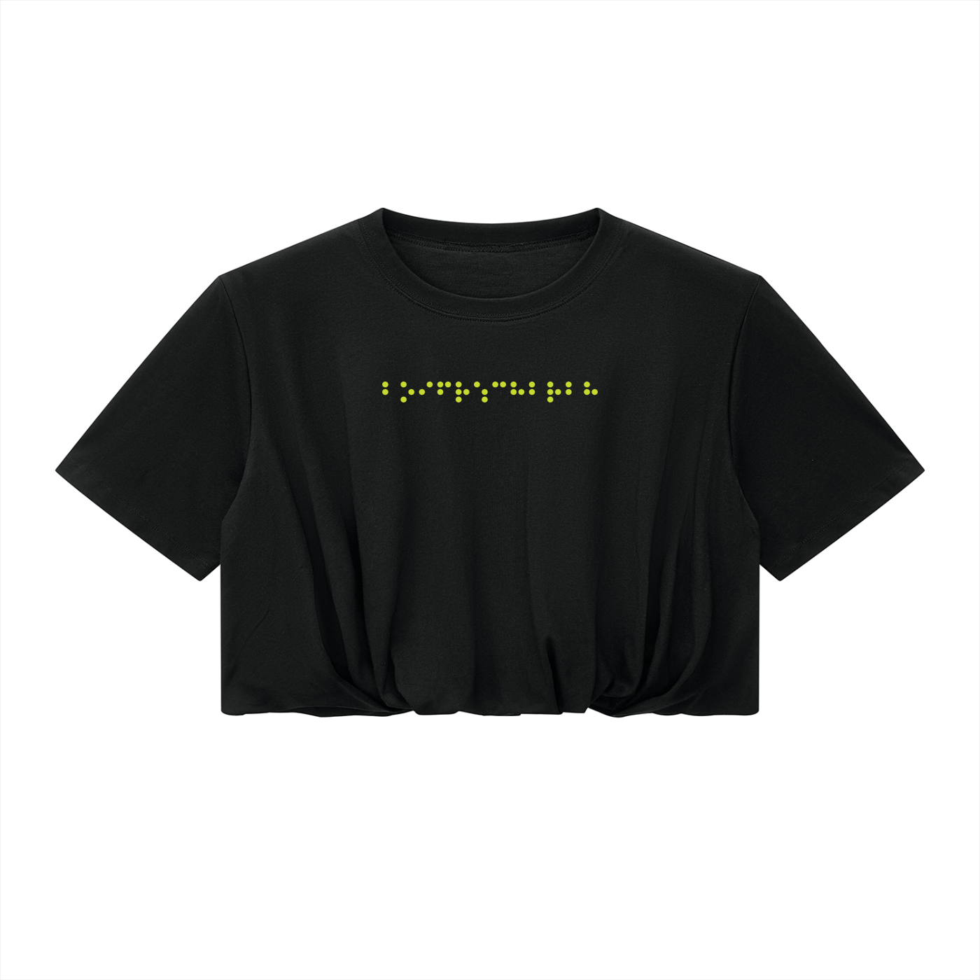 Women’s Crop Bubble Hem T-Shirt