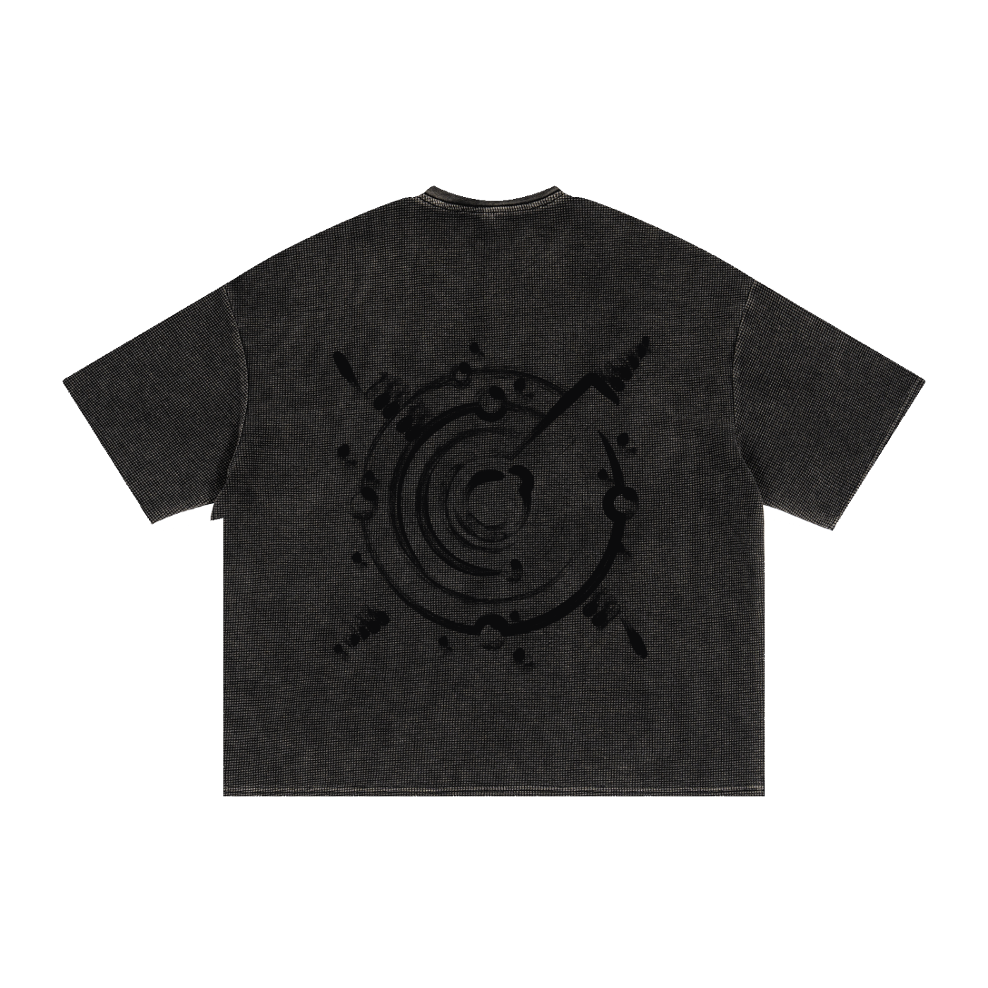 Textured Waffle Washed Boxy T-Shirt