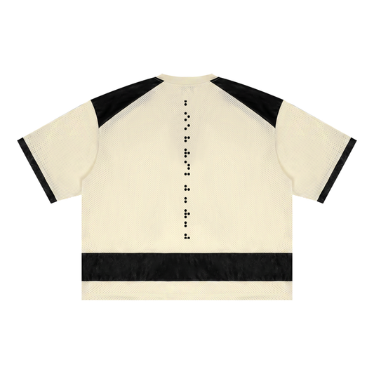 Unisex Raglan Sleeve Mesh Boxy T-Shirt