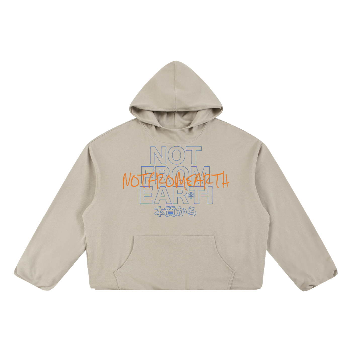 Boxy Gather-Hem Hoodie
