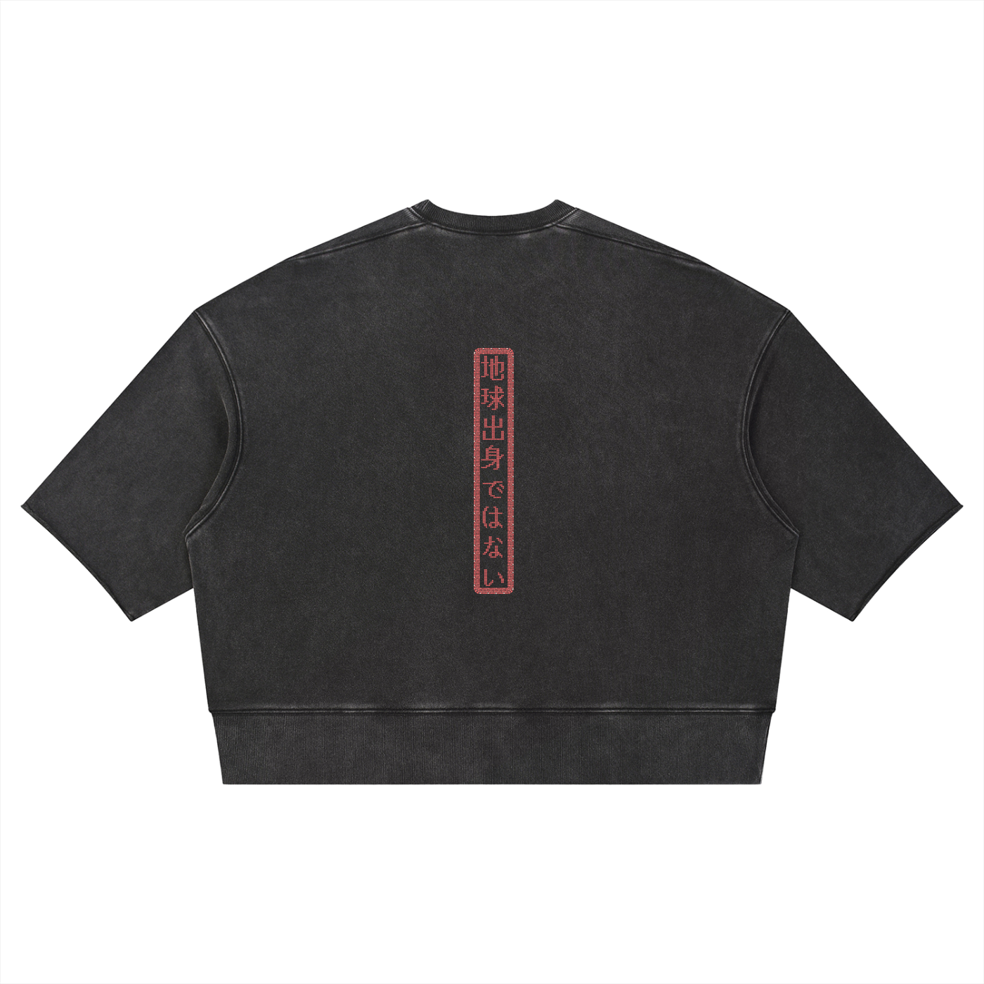 Unisex Mineral Wash Boxy Raw Edge T-Shirt