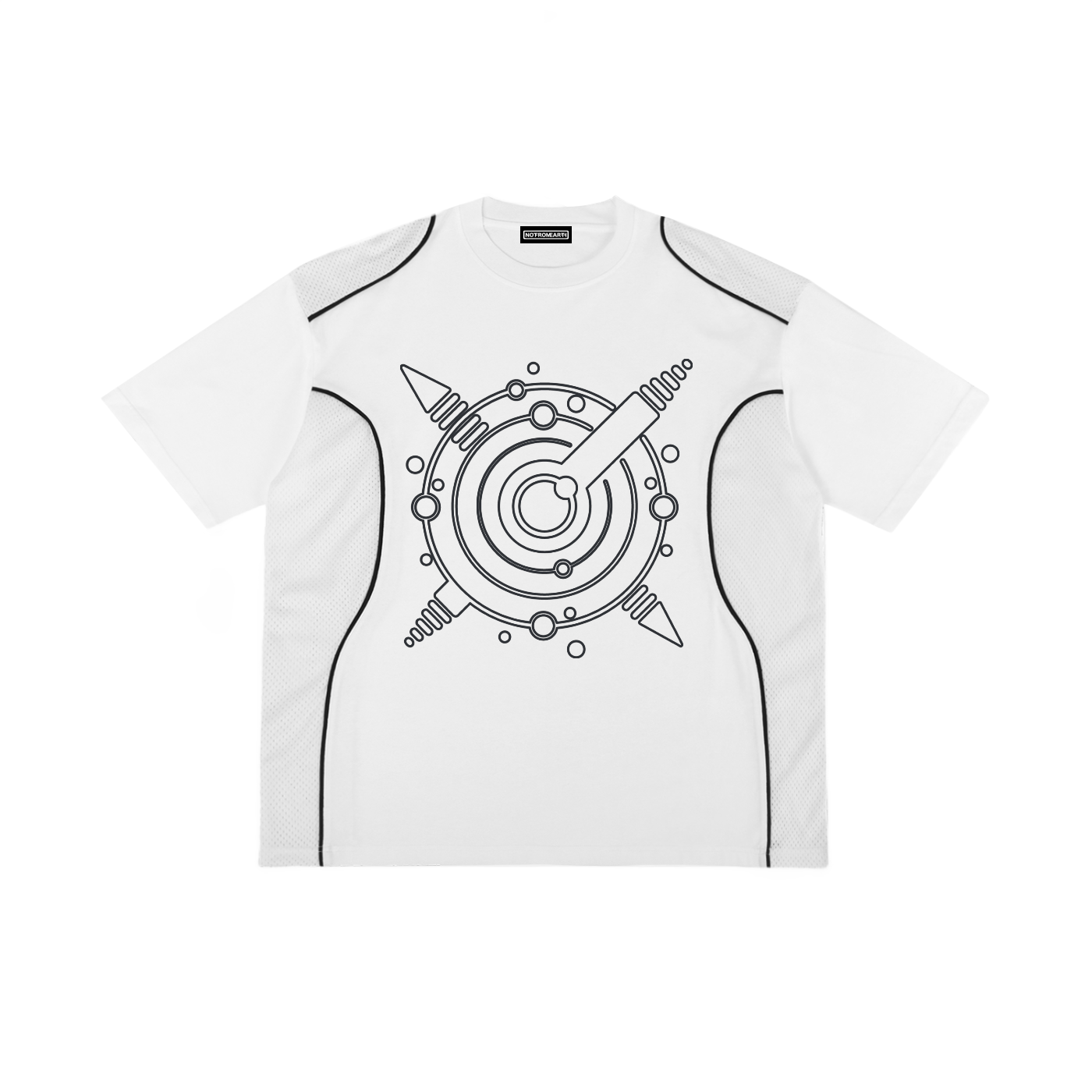 Contrast Piped Panel T-Shirt