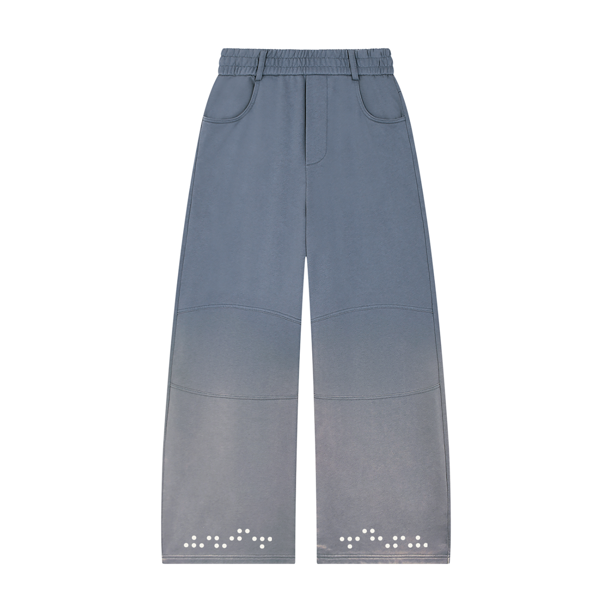 Unisex Sunfade Paneled Barrel Leg Sweatpants