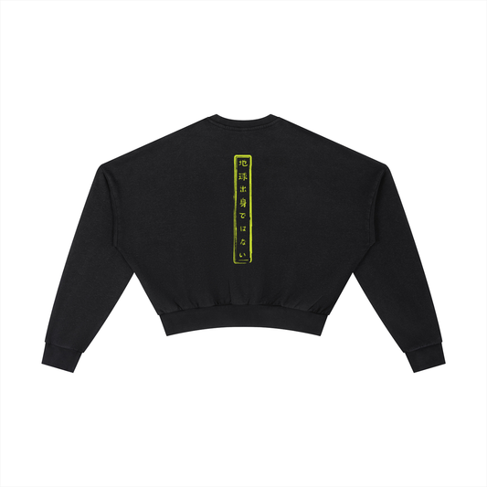 Vintage Washed Cropped Sweatshirt