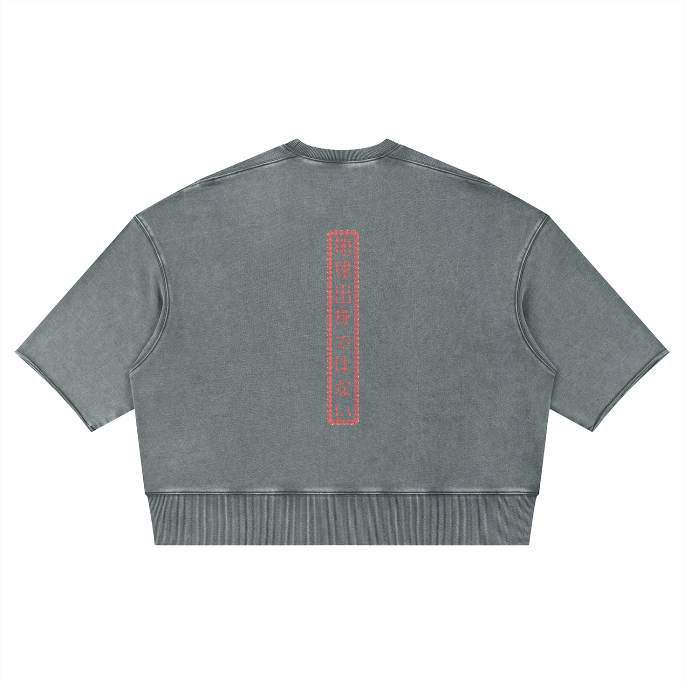 Unisex Mineral Wash Boxy Raw Edge T-Shirt