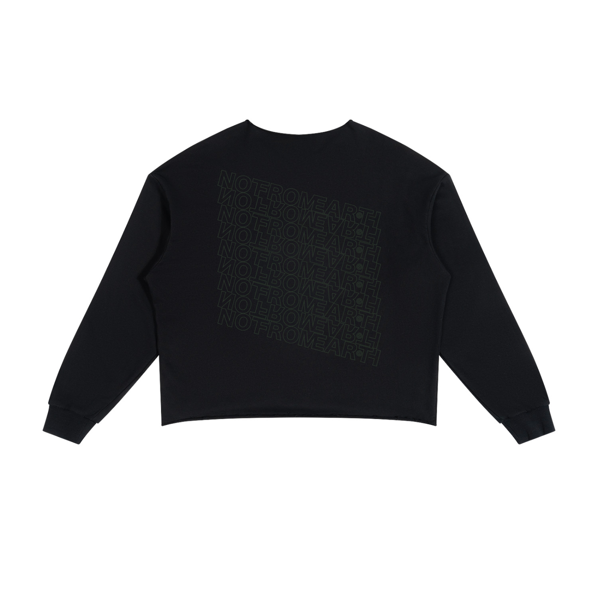 Unisex Paneled Raw Edge Boxy Sweatshirt