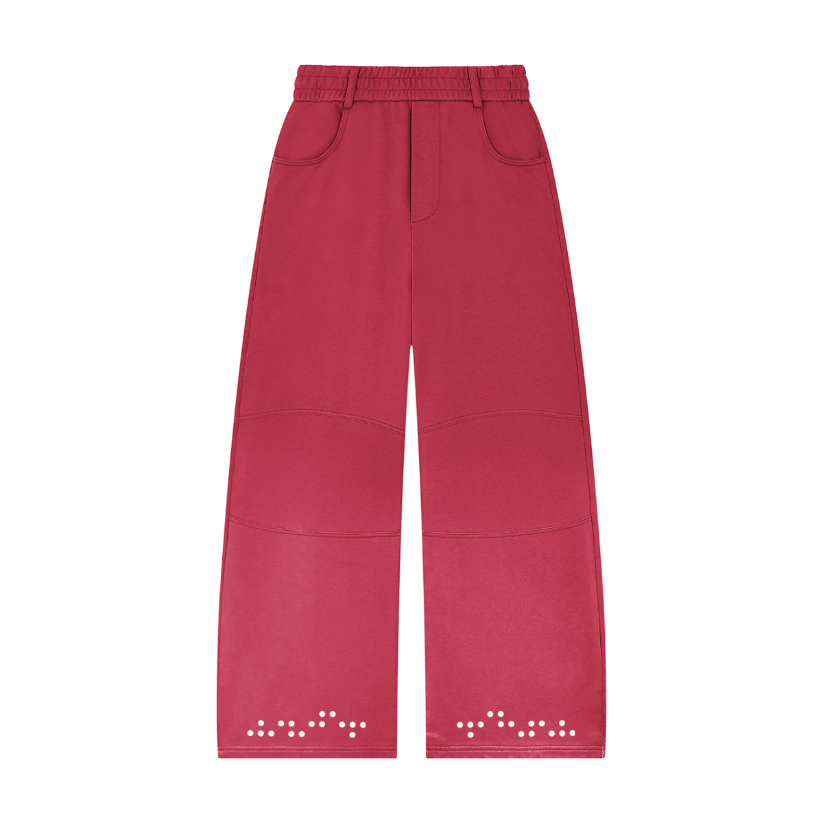 Unisex Sunfade Paneled Barrel Leg Sweatpants