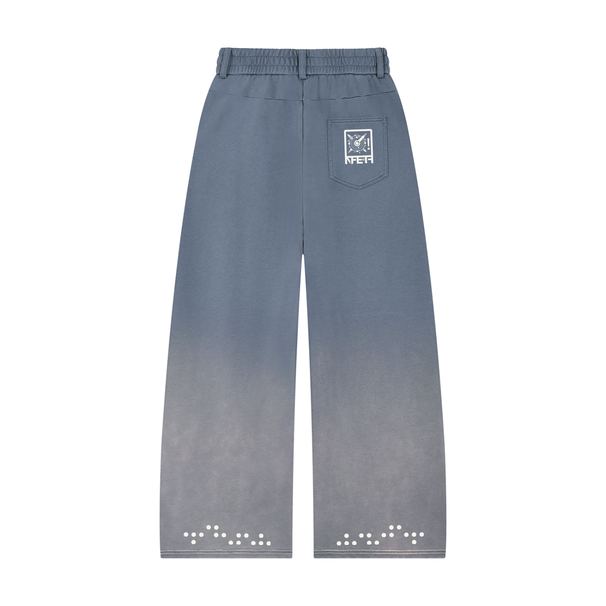 Unisex Sunfade Paneled Barrel Leg Sweatpants