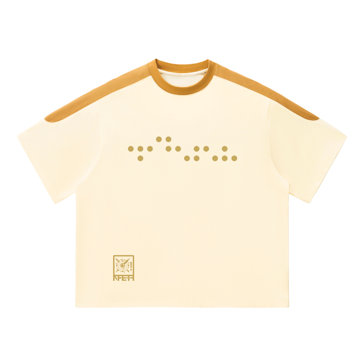 NFE Love Transmission Oversized Tee Gold