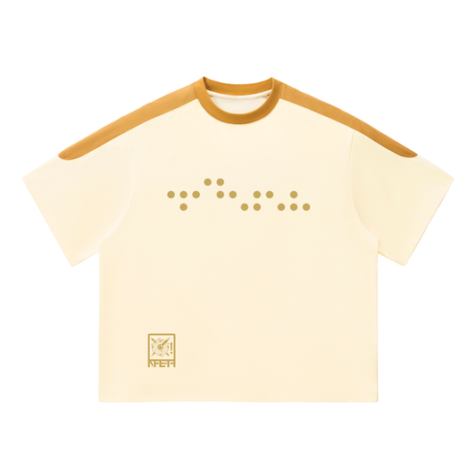 NFE Love Transmission Oversized Tee Gold