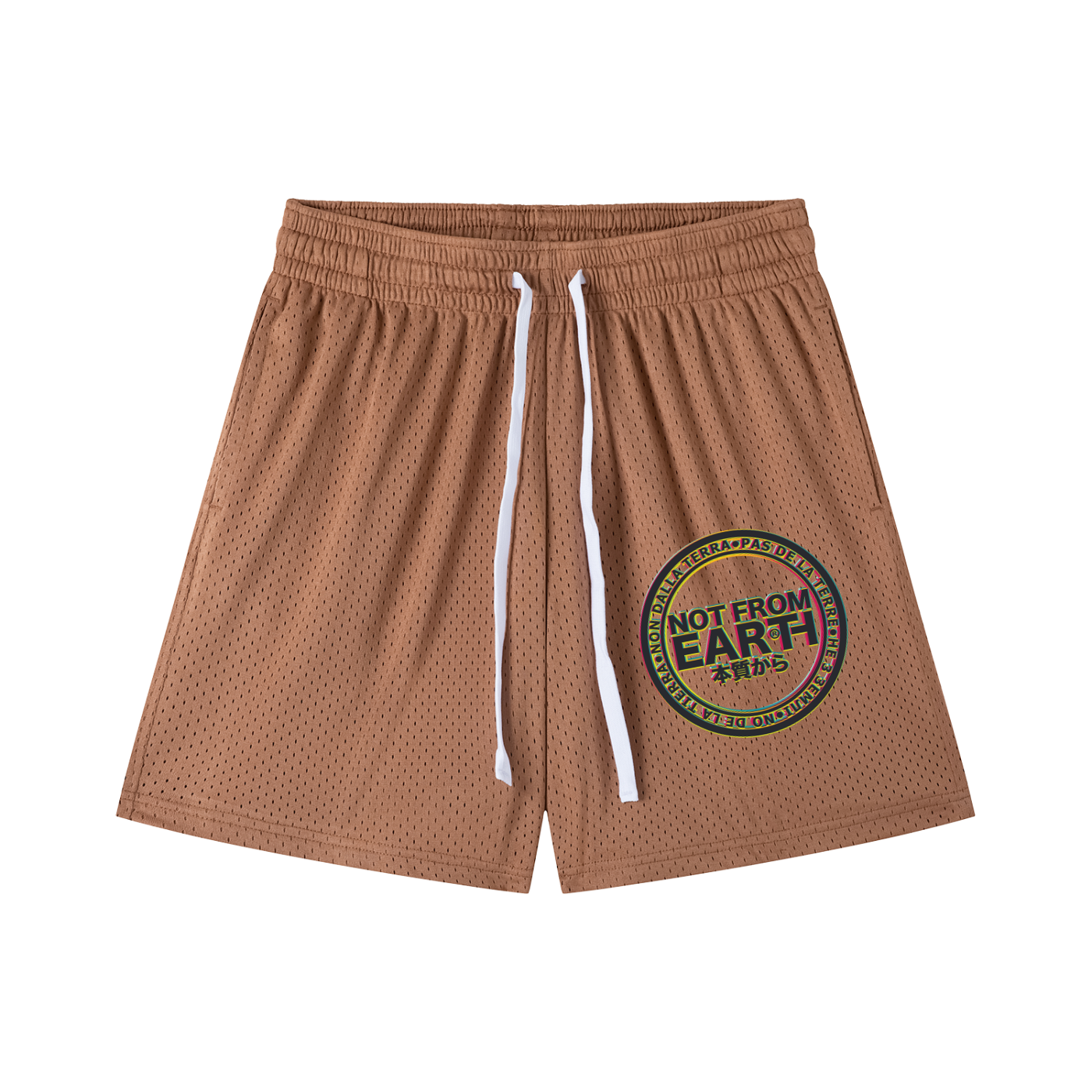 Mesh Drawstring Shorts