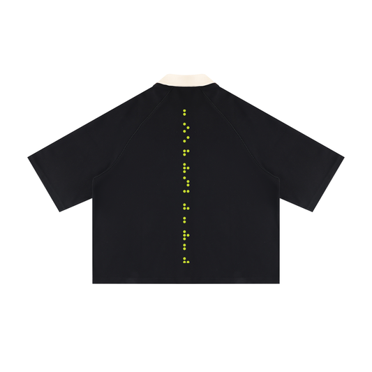 Unisex Color Block Boxy Short Sleeve Shirt