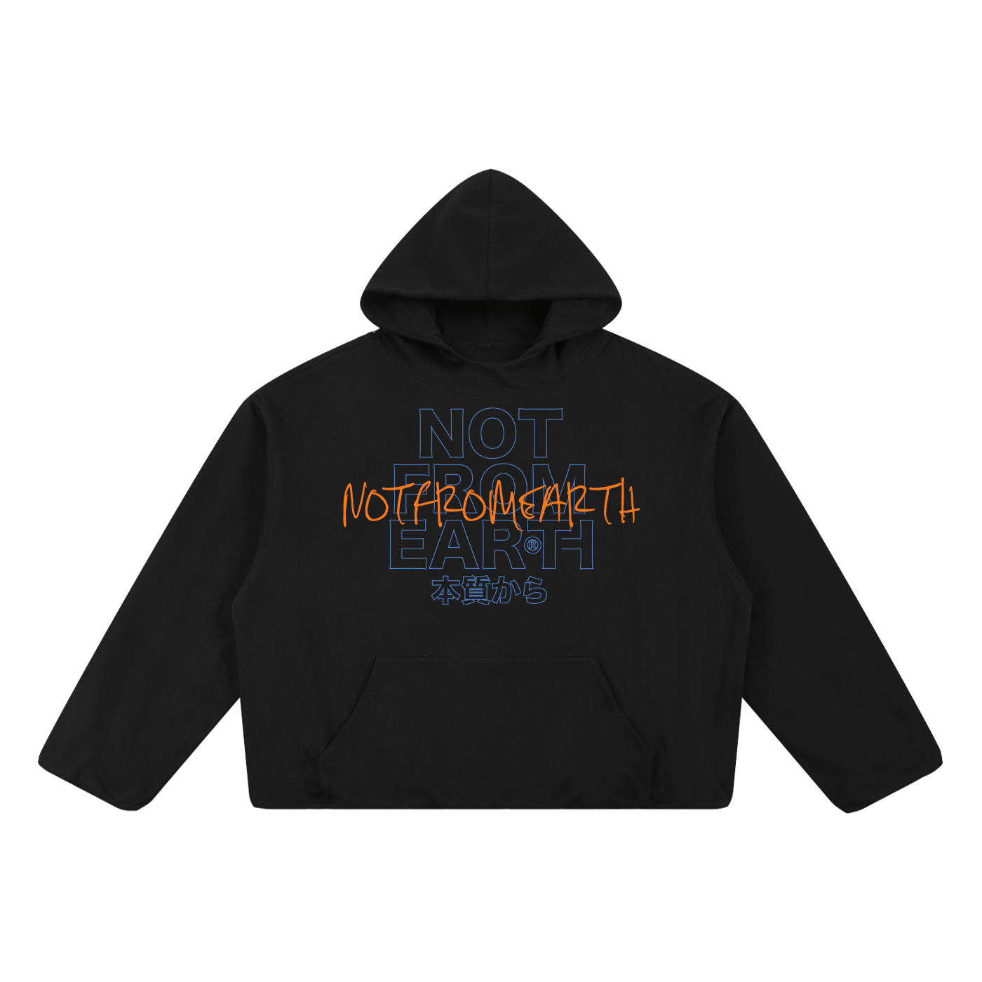 Boxy Gather-Hem Hoodie