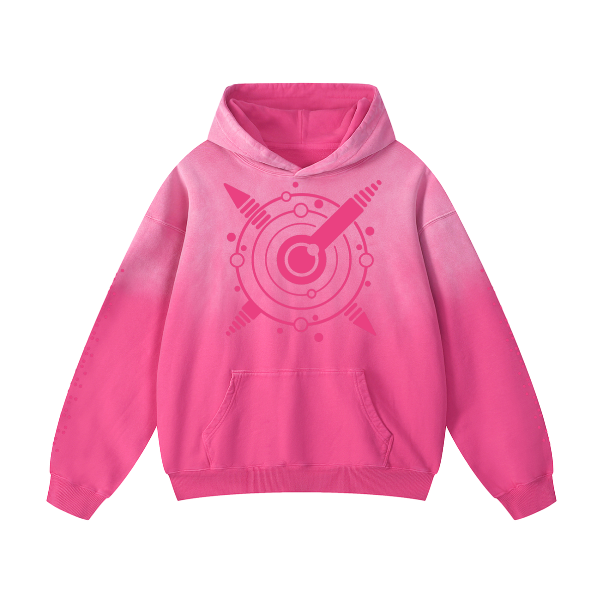 Crop Circle Signal Hoodie P!nk