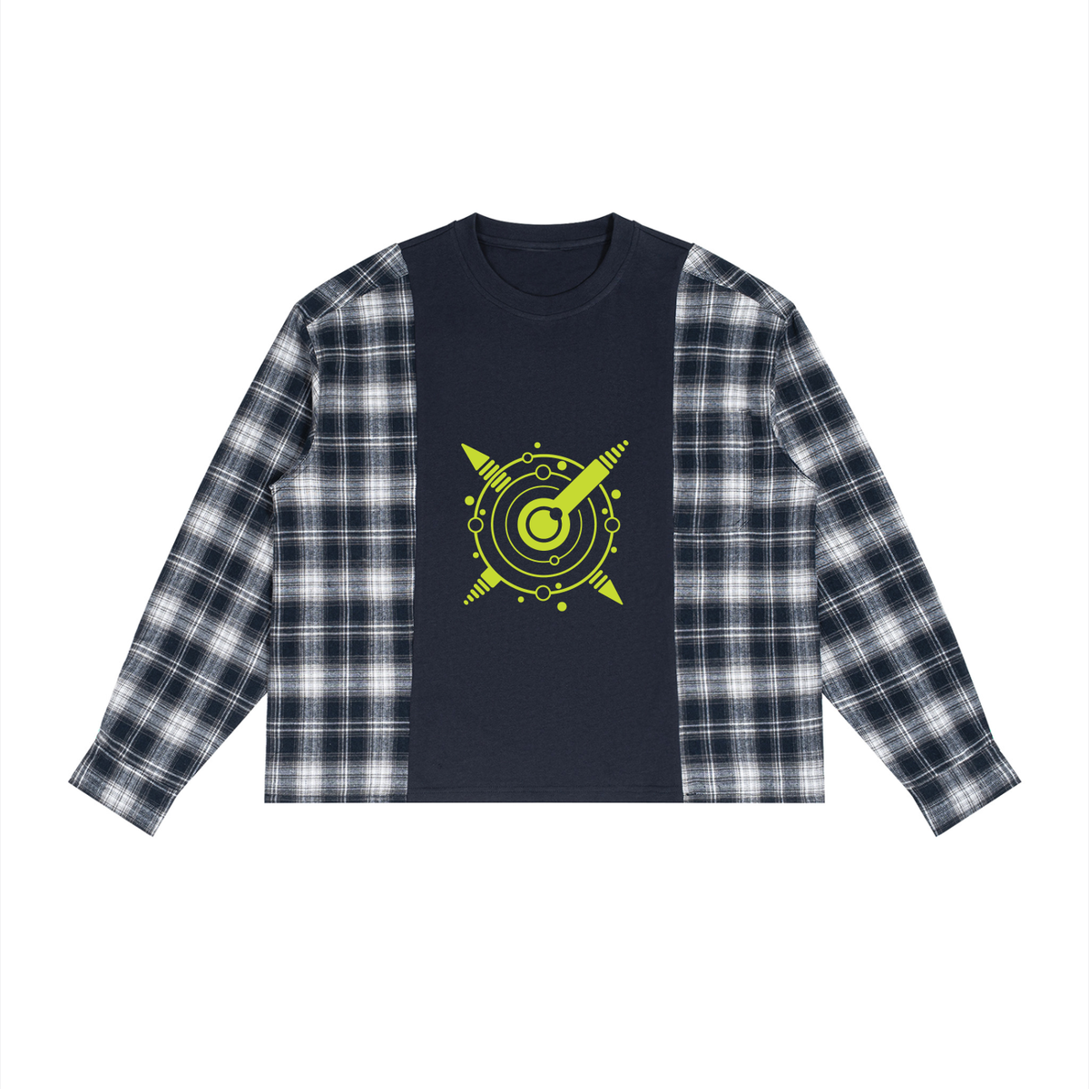 Signal Interference Plaid Tee